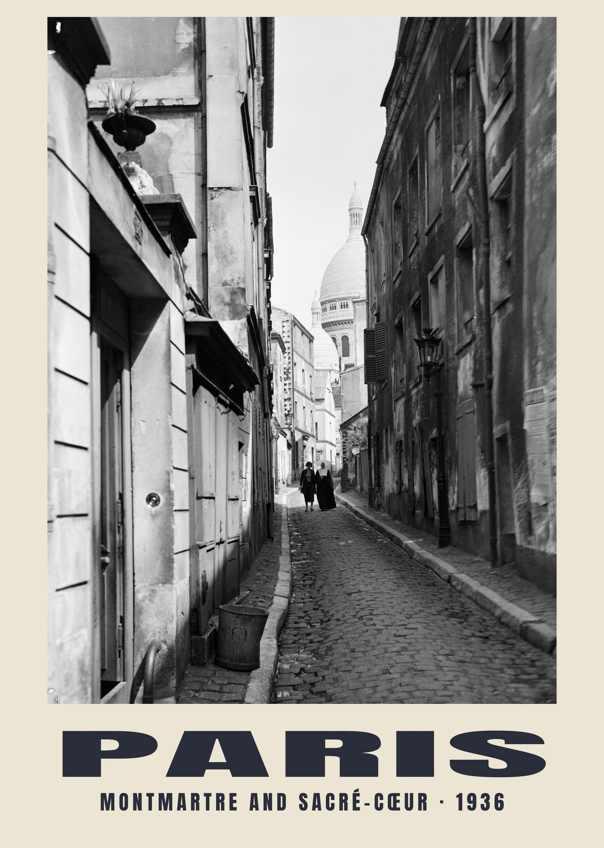 Montmartre and Sacré-Cœur, Paris, 1936 heritage photograph