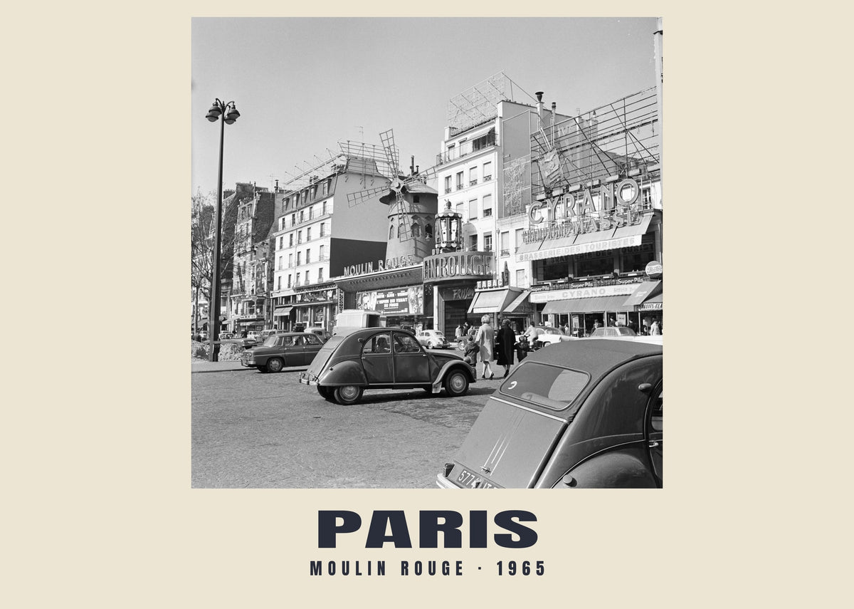 Moulin Rouge, Paris, 1965 heritage photograph