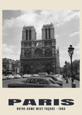 Notre-Dame West Façade, Paris, 1965 heritage photograph