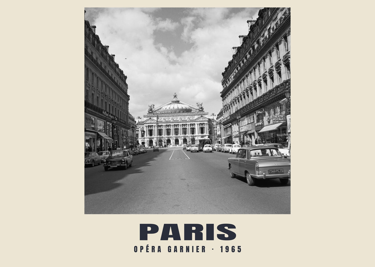 Opéra Garnier, Paris, 1965 heritage photograph