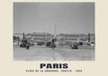Place de la Concorde, Traffic, Paris, 1935 heritage photograph