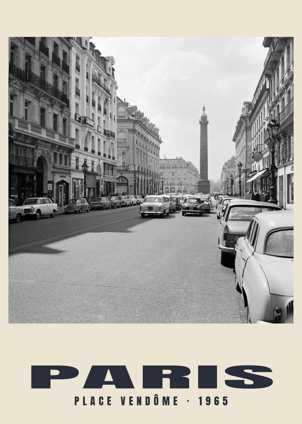Place Vendôme, Paris — 1965 · Historic photograph print
