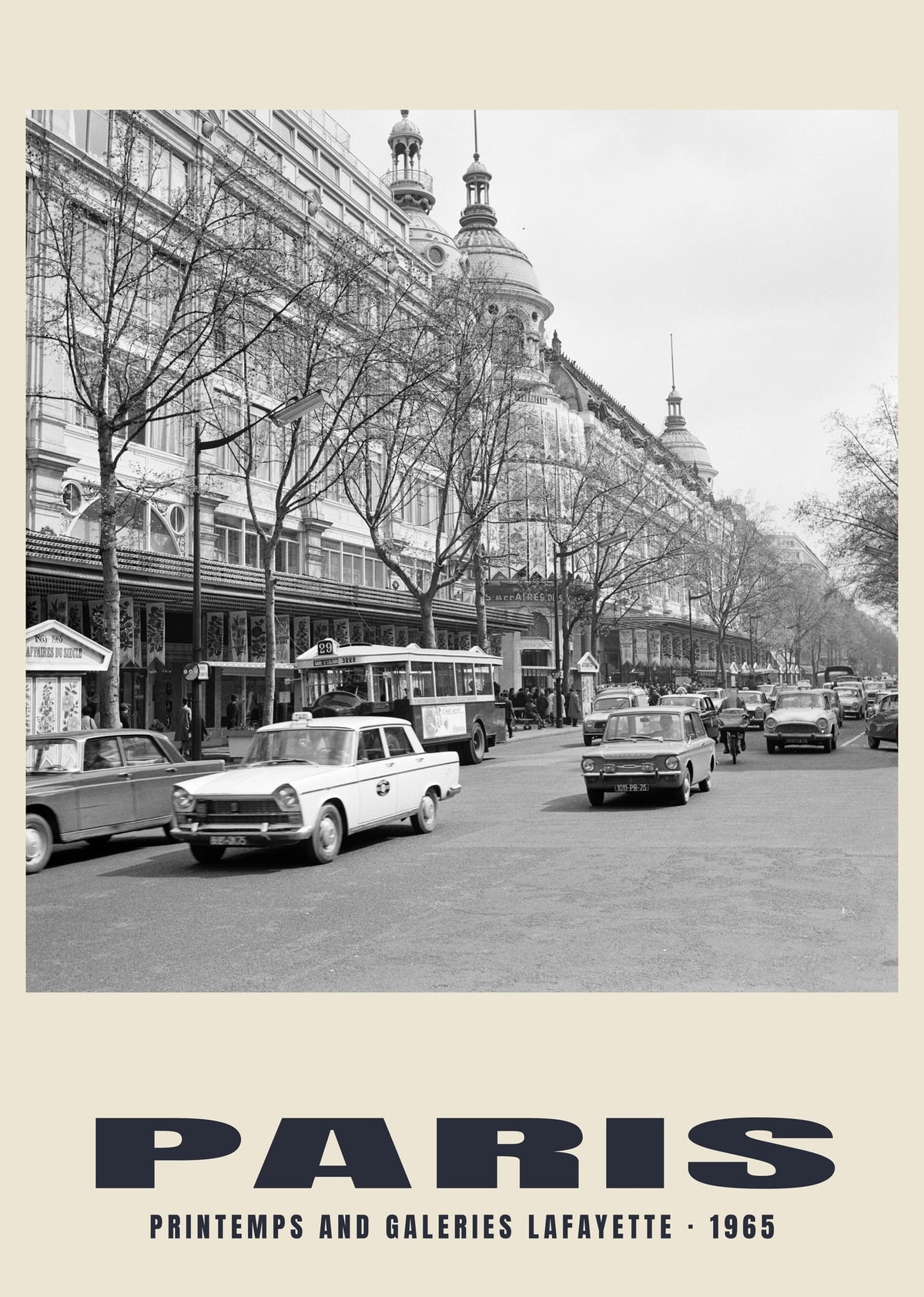 Printemps and Galeries Lafayette, Paris, 1965 heritage photograph