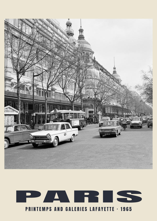 Printemps and Galeries Lafayette, Paris — 1965 · Historic photograph print
