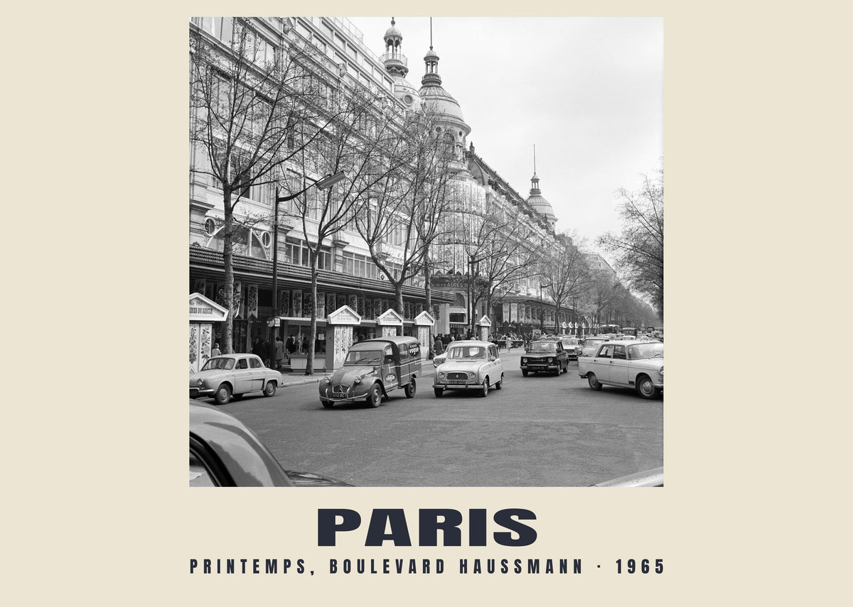 Printemps, Boulevard Haussmann, Paris, 1965 — Historic photograph print
