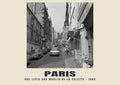 Rue Lepic and Moulin de la Galette, Paris, 1965 heritage photograph