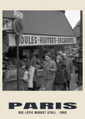 Rue Lepic Market Stall, Paris, 1965 heritage photograph