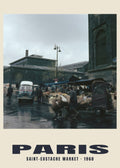 Saint-Eustache Market, Paris, 1960 heritage photograph