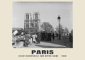 Seine Bookstalls and Notre-Dame, Paris, 1936 heritage photograph