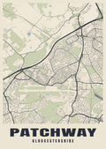Street map poster of Patchway, Gloucestershire