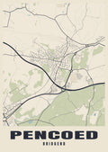 Street map poster of Pencoed, Bridgend