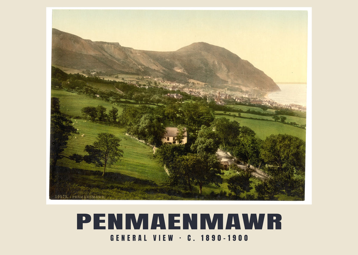 General view, Penmaenmawr, c. 1890–1900 heritage photograph