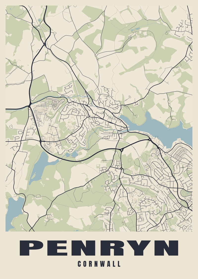 Penryn Street Map Poster
