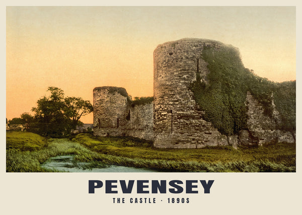 The Castle, Pevensey, c. 1890–1900 Heritage Print