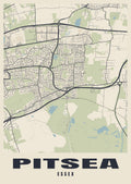 Street map poster of Pitsea, Essex