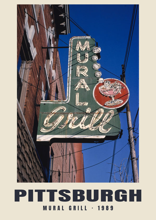 Mural Grill, Pittsburgh — 1989 · Historic photograph print