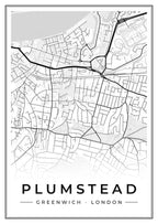Street map poster of Plumstead, Greenwich, London