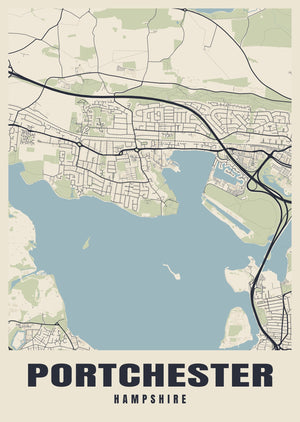 Portchester Street Map Poster