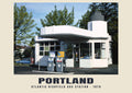 Atlantic Richfield Gas Station, Portland, 1976 — Historic photograph print