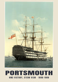 HMS Victory, Stern View, Portsmouth, 1890–1900 heritage photograph