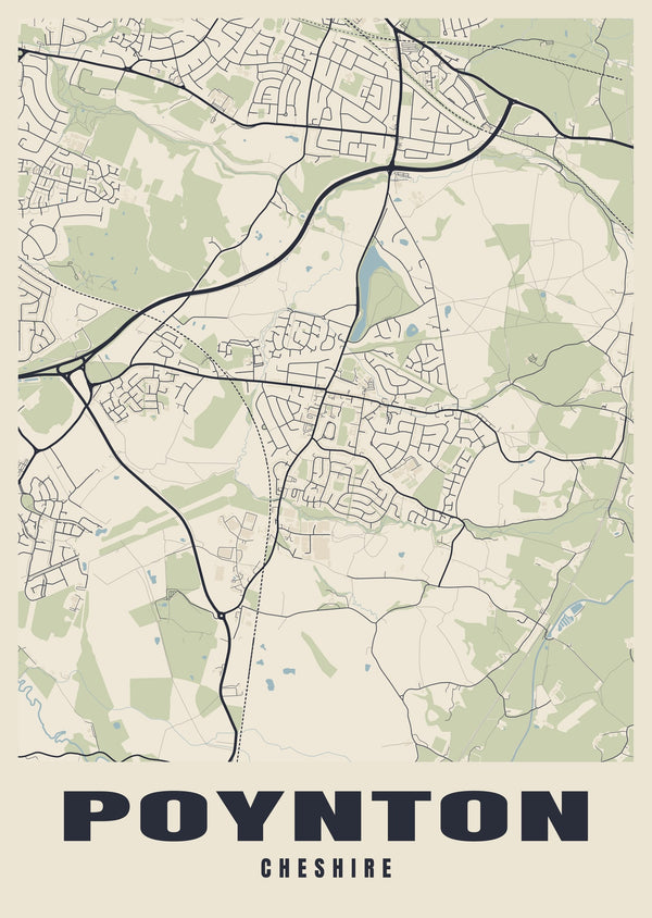 Poynton Street Map Poster