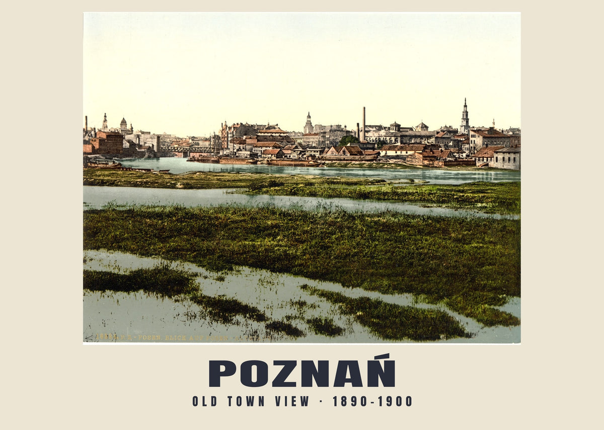 Old Town View, Poznań, 1890–1900 heritage photograph