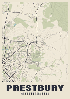Prestbury Street Map Poster