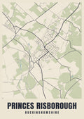 Street map poster of Princes Risborough, Buckinghamshire