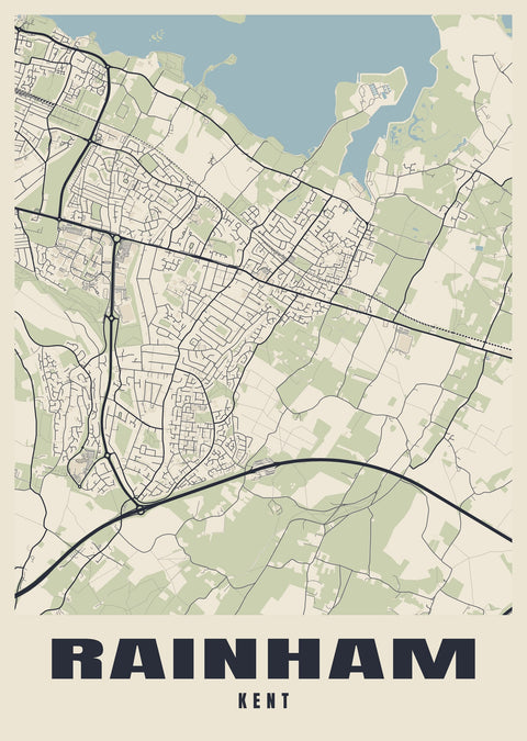 Rainham Street Map Poster