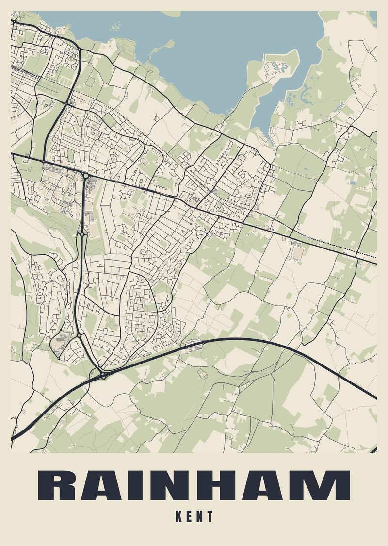 Rainham Street Map Poster