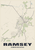 Street map poster of Ramsey, Cambridgeshire
