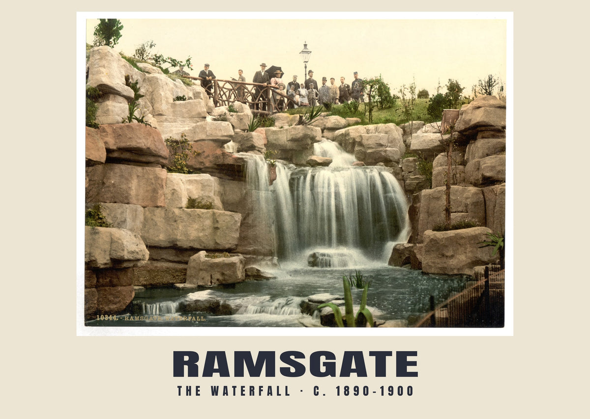 The waterfall, Ramsgate, c. 1890–1900 heritage photograph