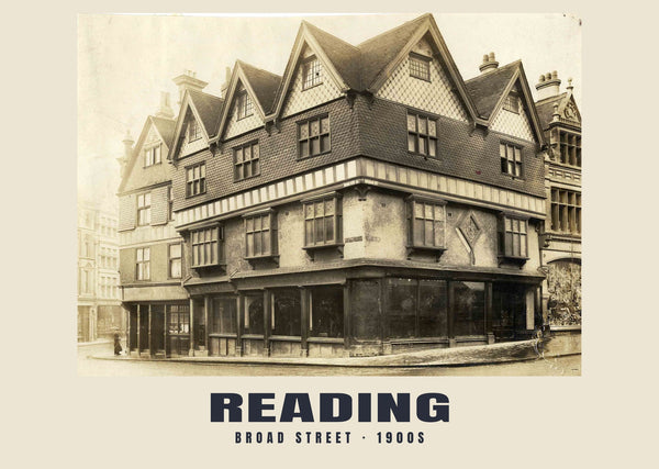 Broad Street, Reading, 1900s Heritage Print