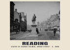 Statue of George Palmer, Broad Street, Reading, c. 1890 heritage photograph