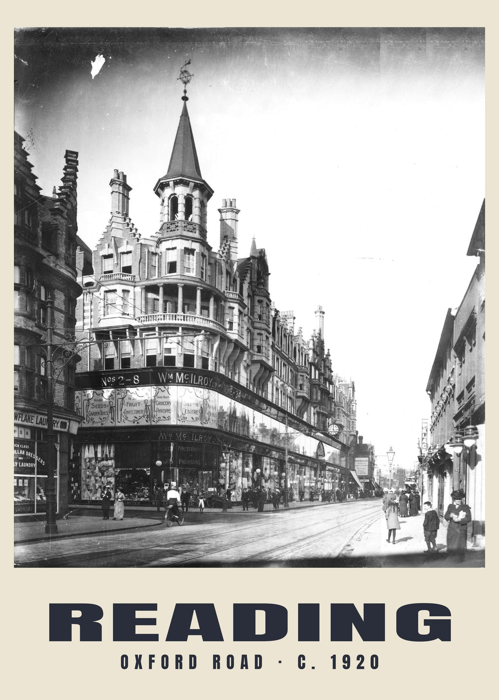 Oxford Road, Reading, c. 1920 heritage photograph