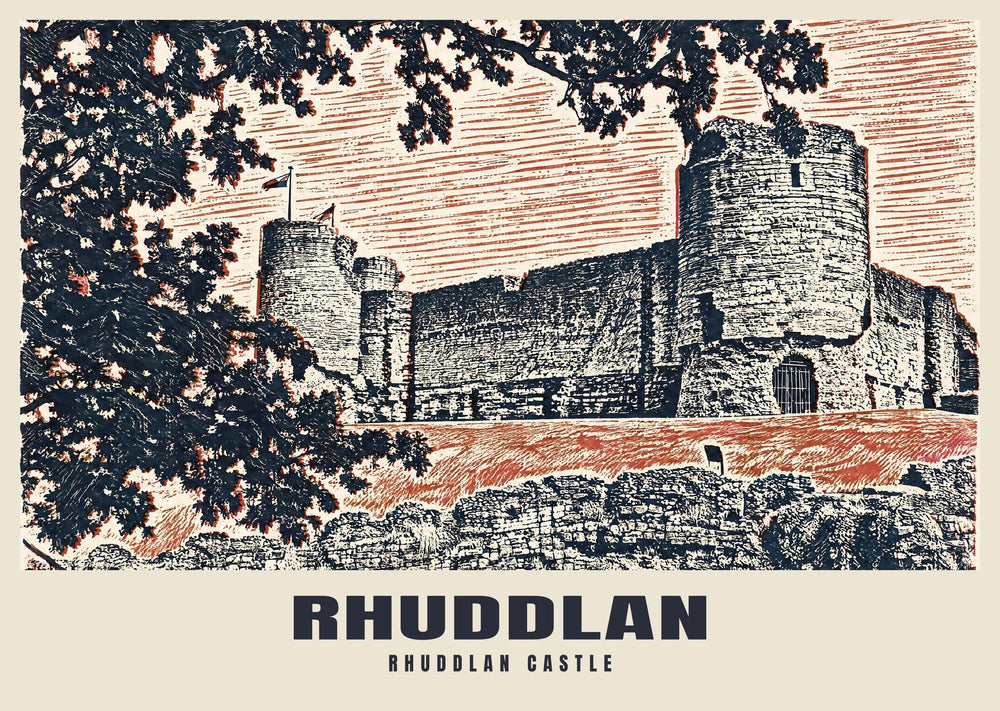 Rhuddlan Castle Poster