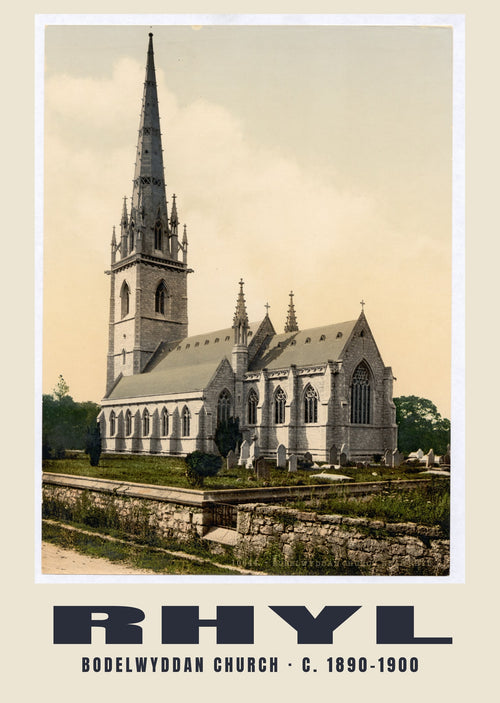 Bodelwyddan Church, Rhyl, c. 1890–1900 heritage photograph