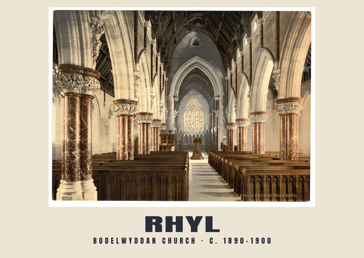 Bodelwyddan Church, Rhyl, c. 1890–1900 Heritage Print