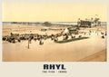 The Pier, Rhyl, 1890s heritage photograph