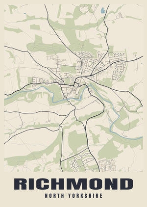 Richmond Street Map Poster