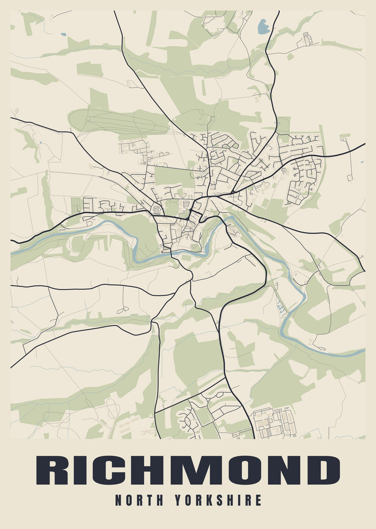 Richmond Street Map Poster