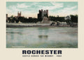 Castle across the Medway, Rochester — Historic photographic postcard print, 1904