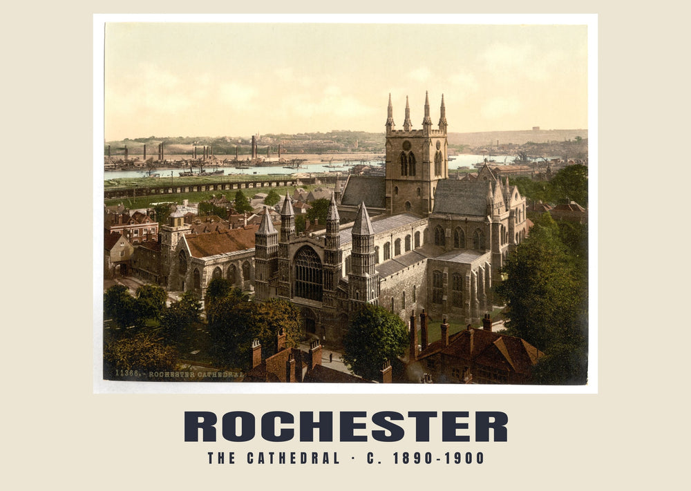 The cathedral, Rochester, c. 1890–1900 Heritage Print