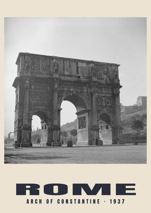 Arch of Constantine, Rome, 1937 heritage photograph