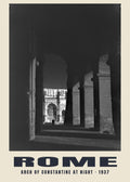 Arch of Constantine at Night, Rome, 1937 heritage photograph