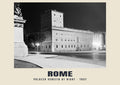 Palazzo Venezia at Night, Rome, 1937 heritage photograph