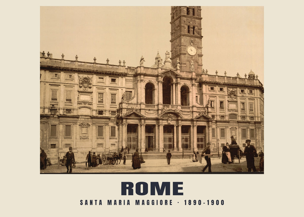Santa Maria Maggiore, Rome, 1890–1900 heritage photograph