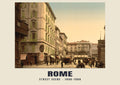 Street Scene, Rome, 1890–1900 heritage photograph