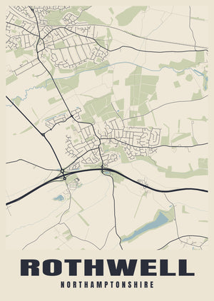 Rothwell Street Map Poster