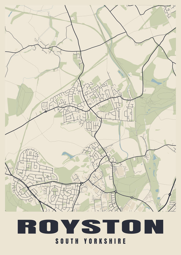 Royston Street Map Poster